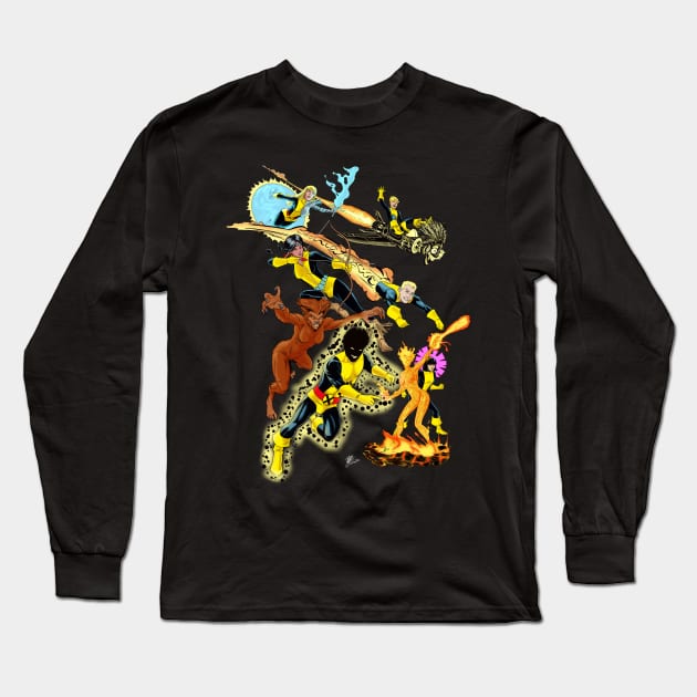 Teenage Mutant Super Heroes Long Sleeve T-Shirt by Next Universe Designs